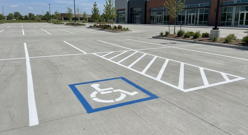 Concrete Parking Lot Striping in Palm Springs, CA
