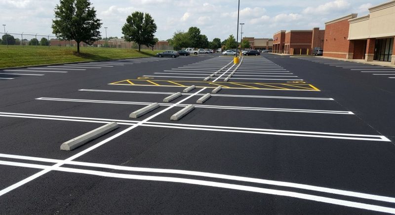 Concrete Parking Lot Striping in Houston, TX