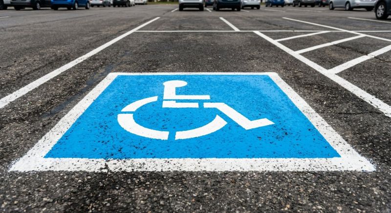 Disability Parking Marking in Los Angeles, CA